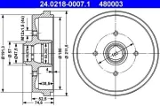 Bremstrommel ATE 24.0218-0007.1