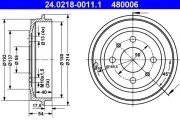 Bremstrommel ATE 24.0218-0011.1