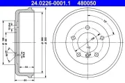 Bremstrommel Hinterachse ATE 24.0226-0001.1