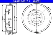 Bremstrommel ATE 24.0222-8017.1