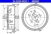 Bremstrommel ATE 24.0220-0022.1