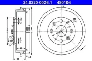 Bremstrommel ATE 24.0220-0026.1