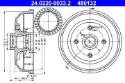 Bremstrommel ATE 24.0220-0033.2