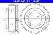 Bremstrommel ATE 24.0225-4016.1