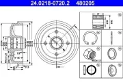 Bremstrommel ATE 24.0218-0720.2