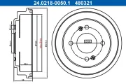 Bremstrommel Hinterachse ATE 24.0218-0050.1