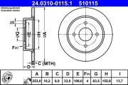 Bremsscheibe ATE 24.0310-0115.1