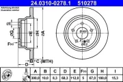 Bremsscheibe ATE 24.0310-0278.1