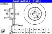 Bremsscheibe ATE 24.0310-0291.1