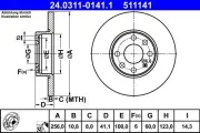 Bremsscheibe ATE 24.0311-0141.1