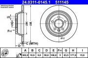 Bremsscheibe ATE 24.0311-0145.1