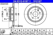 Bremsscheibe ATE 24.0312-0187.1