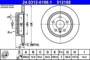 Bremsscheibe ATE 24.0312-0188.1