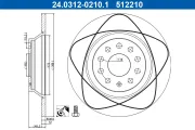 Bremsscheibe ATE 24.0312-0210.1