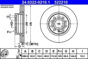 Bremsscheibe ATE 24.0322-0210.1