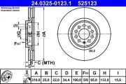 Bremsscheibe ATE 24.0325-0123.1