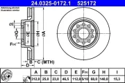 Bremsscheibe ATE 24.0325-0172.1