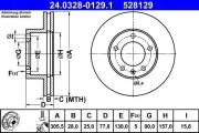 Bremsscheibe ATE 24.0328-0129.1