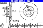 Bremsscheibe ATE 24.0328-0155.1