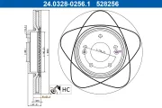 Bremsscheibe ATE 24.0328-0256.1