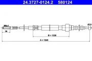 Seilzug, Feststellbremse ATE 24.3727-0124.2