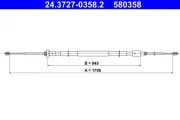 Seilzug, Feststellbremse ATE 24.3727-0358.2