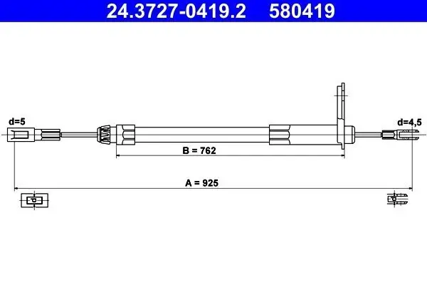 Seilzug, Feststellbremse ATE 24.3727-0419.2