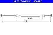Seilzug, Feststellbremse ATE 24.3727-0422.2