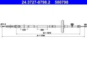 Seilzug, Feststellbremse ATE 24.3727-0798.2