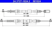 Seilzug, Feststellbremse hinten ATE 24.3727-1024.2