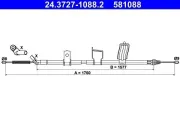Seilzug, Feststellbremse ATE 24.3727-1088.2