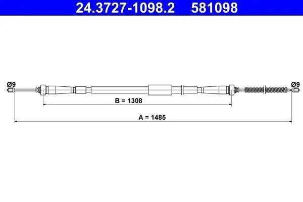 Seilzug, Feststellbremse ATE 24.3727-1098.2