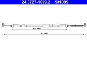 Seilzug, Feststellbremse ATE 24.3727-1099.2