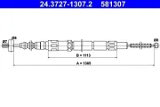 Seilzug, Feststellbremse ATE 24.3727-1307.2