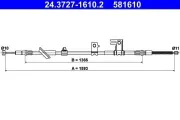 Seilzug, Feststellbremse hinten links ATE 24.3727-1610.2