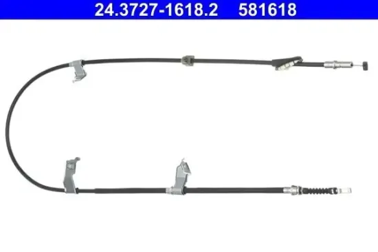 Seilzug, Feststellbremse hinten links ATE 24.3727-1618.2 Bild Seilzug, Feststellbremse hinten links ATE 24.3727-1618.2