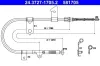 Seilzug, Feststellbremse hinten links ATE 24.3727-1705.2