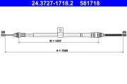 Seilzug, Feststellbremse hinten links ATE 24.3727-1718.2