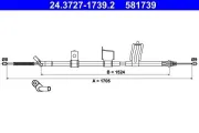 Seilzug, Feststellbremse ATE 24.3727-1739.2