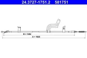 Seilzug, Feststellbremse ATE 24.3727-1751.2