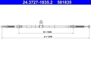 Seilzug, Feststellbremse ATE 24.3727-1835.2