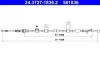 Seilzug, Feststellbremse hinten rechts ATE 24.3727-1836.2 Bild Seilzug, Feststellbremse hinten rechts ATE 24.3727-1836.2