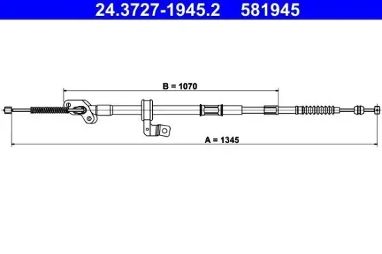 Seilzug, Feststellbremse ATE 24.3727-1945.2 Bild Seilzug, Feststellbremse ATE 24.3727-1945.2