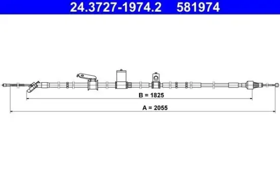 Seilzug, Feststellbremse ATE 24.3727-1974.2 Bild Seilzug, Feststellbremse ATE 24.3727-1974.2