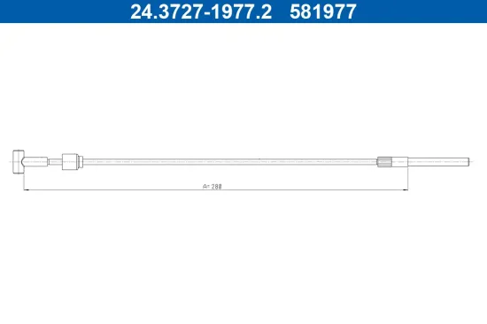 Seilzug, Feststellbremse vorne ATE 24.3727-1977.2 Bild Seilzug, Feststellbremse vorne ATE 24.3727-1977.2