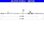 Seilzug, Feststellbremse hinten links ATE 24.3727-2125.2