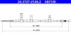 Seilzug, Feststellbremse hinten links ATE 24.3727-2126.2