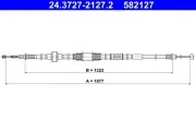 Seilzug, Feststellbremse hinten links ATE 24.3727-2127.2