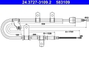 Seilzug, Feststellbremse hinten links ATE 24.3727-3109.2