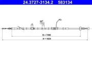 Seilzug, Feststellbremse hinten links ATE 24.3727-3134.2